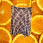 New Jones Wear Studio Brown and Tan‎ Plaid Long Skirt with Belt Dress Size 16 Photo 2