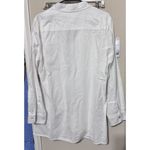Simply Noelle  Womens Size L/XL White Button down tunic top shirt Classic Photo 4