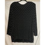 Vintage Vikki Vi Womens 2X‎ Black Geometric Button Cardigan Tunic Long Sleeve Size XXL Photo 1