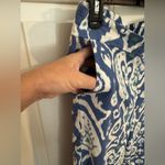 Christian Serrano linen palazzo pants with pockets, size Large Blue Photo 3