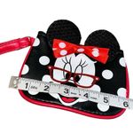 Disney Black Red & White Minnie Mouse Wallet Wristlet Sparkle Detail Coin Purse! Photo 2