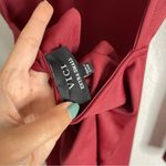 VICI  Dress Open‎ Back Long Sleeve Maxi Burgundy Wine Size Extra Small Photo 4