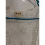 POL  Lace Duster Kimono Open Front Cover Up Bohemian M/L Photo 3