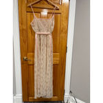 Vintage Feminine Gilead Lace Robe & Slip Set Pink Satin Trim Size Large NWOT Photo 3