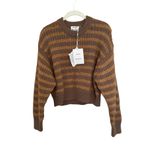 Acne Studios  Ribbed Striped Sweater In Brown Photo 1