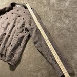 Madewell  Sweater Womens Sz Medium Brockton Bobble Rust Brown Pom Pom Shirt Photo 5