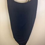 NWOT Wilfred Free Black One Piece Bodysuit Size Medium Cross Back Lacing Detail Photo 2