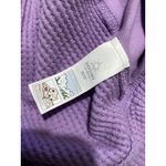 Aerie Offline by  Purple Waffle Knit V Neck Long Sleeve Thumbhole Top XS Photo 5