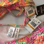 Salt & Cove Juniors Bikini Set Lace Up Hipster Smocked Tie Floral Colorful S White Size undefined Photo 6