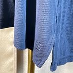 Cozy Earth Navy Blue Ribbed Tencel Bamboo Blend Short Sleeve Tunic Dress Size S Photo 10