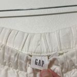 Gap Linen-Cotton Cargo Pull On Wide Leg Pants Size Large White Photo 2