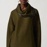 Joseph Ribkoff  Olive Cowl Neck Sweater Photo 0