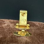 Vintage COMECO Brown Suede Leather Quilted Chain Vanity Bag Photo 12