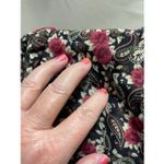 Vintage Lisa II floral dress lace collar size 14 runs small padded shoulders Red Photo 6