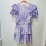 Love Shack Fancy  Natasha Heritage Mini Dress purple size Large Photo 5