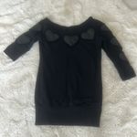 Joystick Dreamland Johnny Was Black Heart Applique Sweatshirt Size M Photo 4