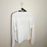 Faherty  Vista Stripe Pullover Sweater Cream Size Large 100% Cotton Photo 3