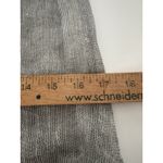 Eileen Fisher  Tunic Top XS Gray Silver Woven Italian Linen Mesh Henley Photo 10