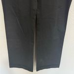 Moschino JEANS Wide Leg Black Trousers Pant with Leather Waistband Size 14 Photo 10