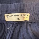 Electric & Rose Navy Gauze Drawstring Shorts size XL Blue Photo 7