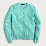 J.Crew  Light Teal Blue Long Sleeve Button Front Cardigan Sweater Size XXS Photo 0