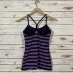 Lululemon Power Y Tank - Micro Macro Stripe Deep Zinfandel - 6 Photo 5