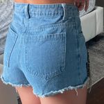 Fringe Rhinestone Jean Shorts Photo 1