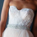 Silver Sparkle Wedding Gown Belt Photo 5