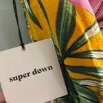 Anthropologie NWT SUPERDOWN FLORAL TROPICAL ROMPER STRAPLESS LINED W/TIE AT WAISTED SZ MED Photo 3