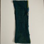 Apt. 9  Infinity Scarf Mixed Media Crocheted Knit Geometric Striped Blue Green Photo 6