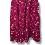 Hill House Ellie The Nap Dress Floral Square Neck Flutter Sleeve Midi Dress Purple Photo 5
