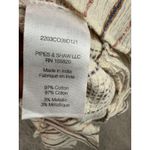 Veronica Beard NWT  Cox Dress Size M Natural‎ Multi Striped Ruffle Minimalist Y2K Photo 9