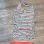 Divine Modesty striped halter tankini Mid Rise Swim Suit Set Blue Size XL Photo 1