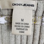 DKNY Women's Sz M Sweater Cotton w/ Mohair Open Knit Accent Beige Photo 8