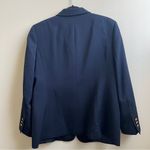 L.L. Bean Women’s Classic Navy Blazer With Gold Buttons. Size 14p Blue Photo 1
