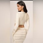 JLUXLABEL  White Maxi Knit Skirt Photo 6