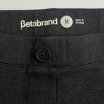 Betabrand Straight Leg Pull-On Classic Dress Pant Yoga Pants in Charcoal Grey M Photo 3