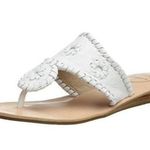 Jack Rogers  Capri Thong Sandals Leather Demi Wedge Photo 0
