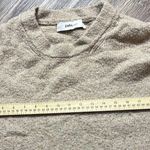 ZARA Tan Beige Ribbed Knit 3/4 Sleeve Pullover Crew Neck Sweater Size S Photo 7