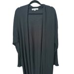 Maison De Papillon Quiet Luxury Silk Cashmere Cocoon Cardigan XS Black Minimal Photo 2