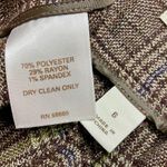 Halogen Nordstrom brown plaid trousers, cuffed wide leg, NEW ladies size 6 Photo 6