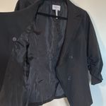 Laundry by Shelli Segal Black Double Breasted Ruched Sleeve Blazer Women Size 4 Photo 5