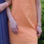 H&M Tangerine Linen Mini Dress Photo 2