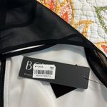 BCX  womens size large off white and black tank dressy chain front georgette new Photo 11