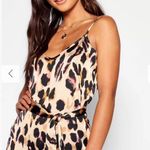 Boohoo 🔴 SATIN LEOPARD PRINT Lingerie style DRESS by  size 4 NEW Photo 2