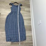 Gal Meets Glam  Blue Floral Ruffle Maxi Dress Women’s Size 4 Pockets Photo 8