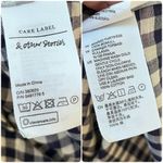 & Other Stories Semi Sheer Lightweight Gingham Button Up Shirt Petite Size 2 Photo 7