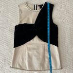 J.Crew Collection Natural Denim Top with Velvet Overlay Women's 000 Photo 12