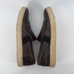 Frye Ivy Slip On Sneaker Snakeskin Brown Women 9.5M Shoe Leather Comfy Casual Photo 4