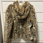 Vintage Giacca Cheetah Leopard Fur Jacket Tan Size M Photo 2